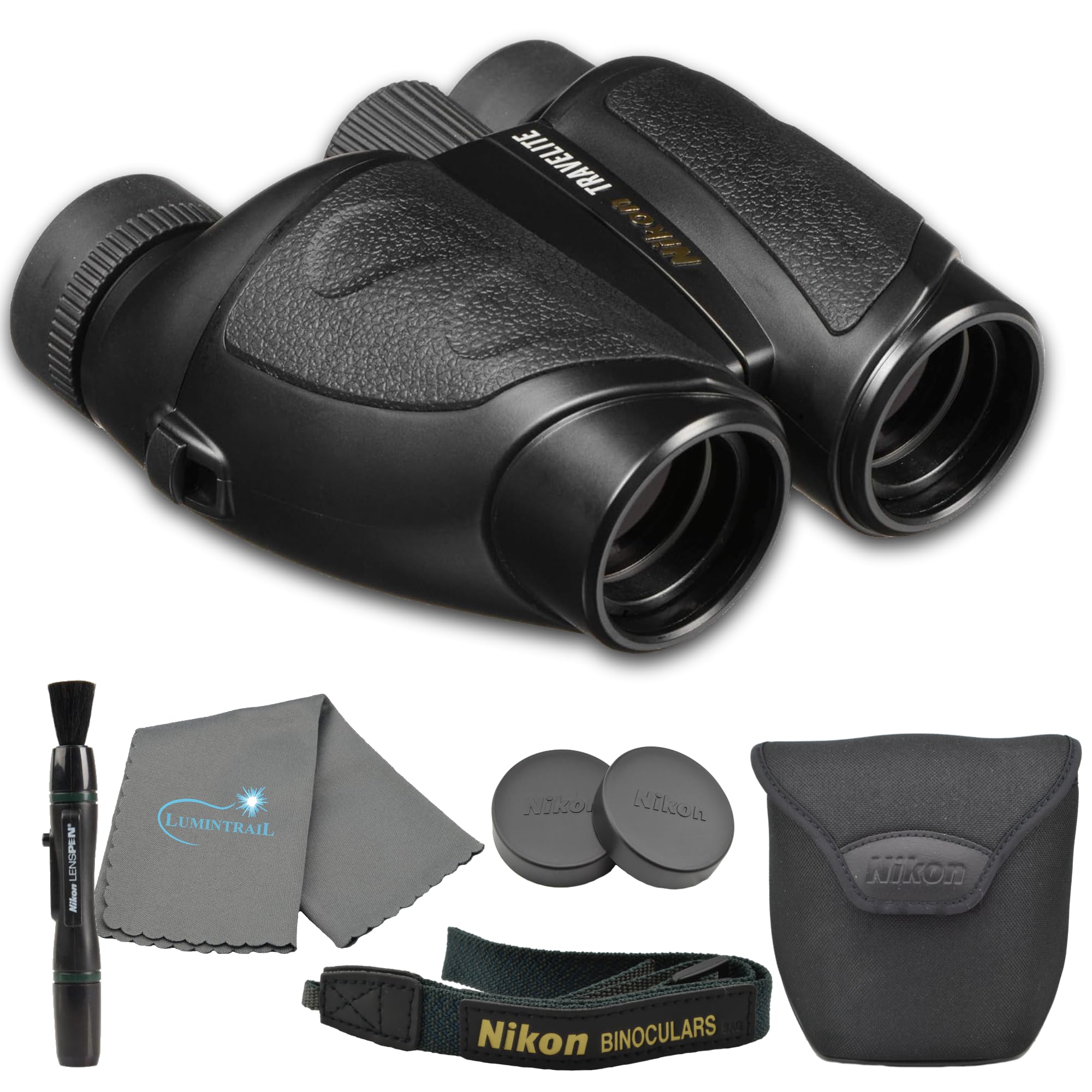 Binoculares Nikon Travelite 8x25 (7277) Con Lente, Bolígrafo Y Funda - Venta Internacional.