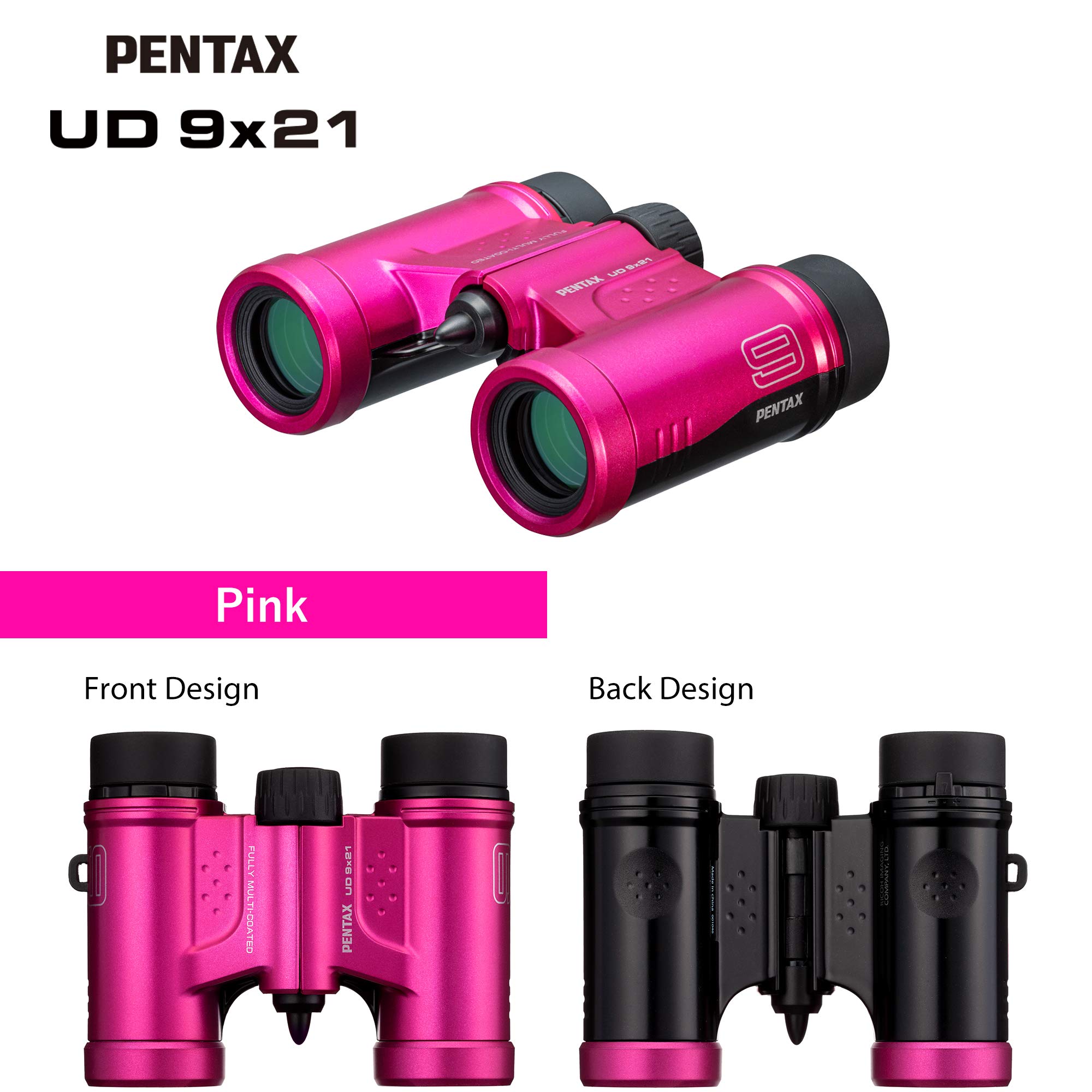 Foto 4 pulgar | Binoculares Pentax Ud 9x21 Rosa - Brillantes Y Livianos - Venta Internacional.