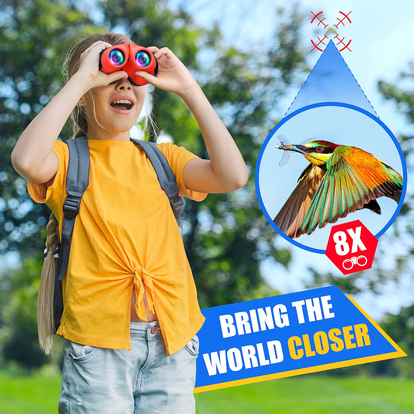 Foto 4 pulgar | Binocular ¡vamos! Compacto E Impermeable Para Niñas De 3 A 9 Años - Venta Internacional.