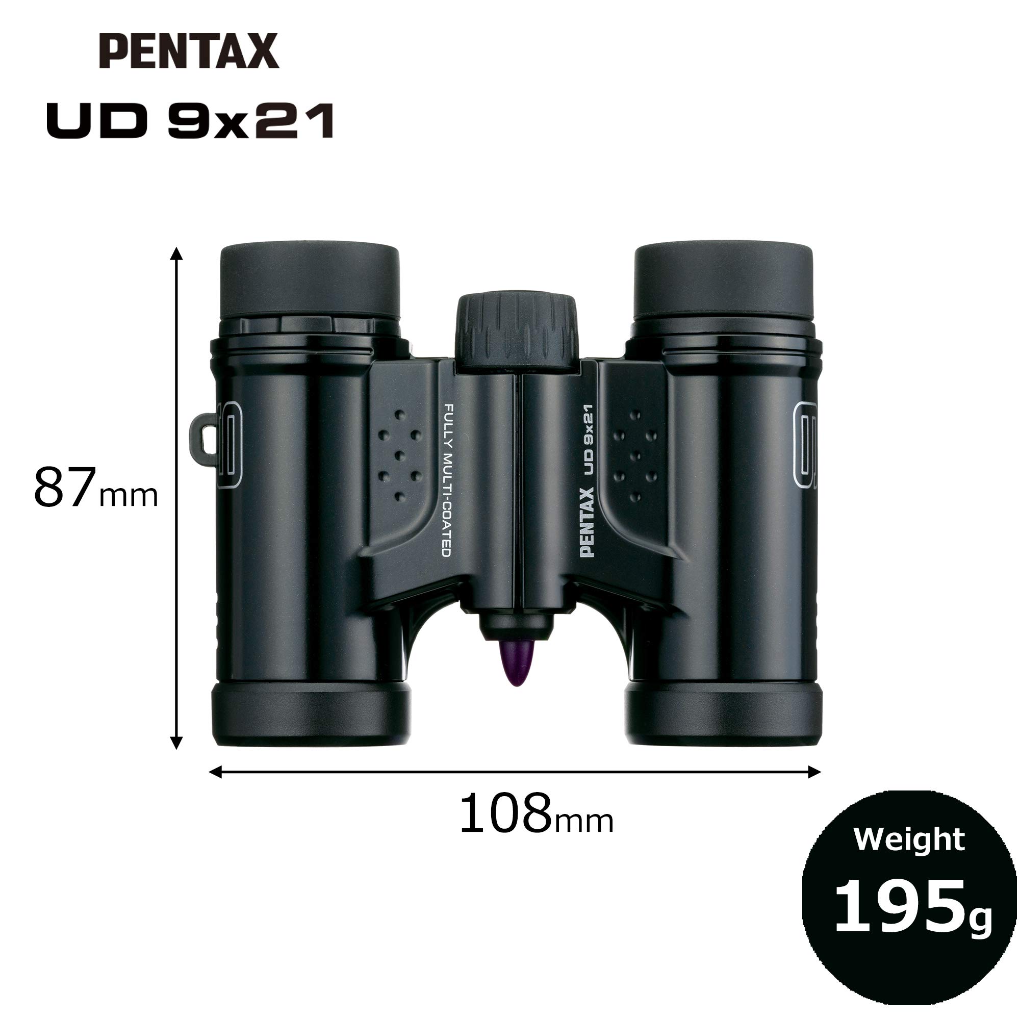 Foto 2 | Binoculares Pentax Ud 9x21 Negros Con Óptica Totalmente Multicapa - Venta Internacional.