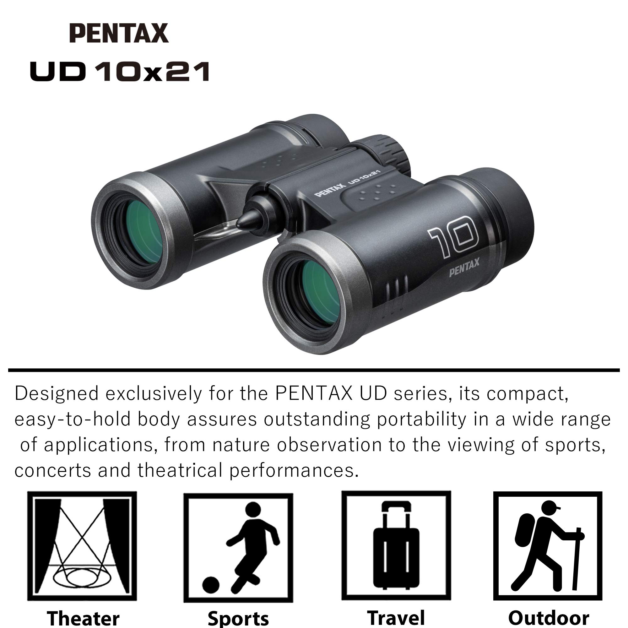 Foto 4 | Binoculares Pentax Ud 10x21- Negros Con Aumento De 10x - Venta Internacional.