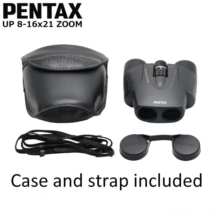 Foto 4 | Binoculares Pentax Up 8-16x21 Negros Totalmente Multicolores Con Funda - Venta Internacional.