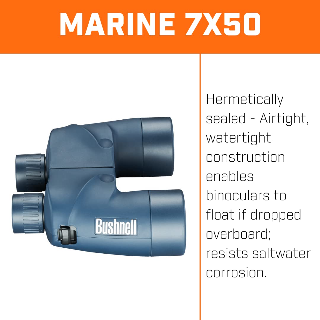 Foto 3 | Binoculares Bushnell Marine 7 X 50 A Prueba De Agua Con Claridad Hd - Venta Internacional.