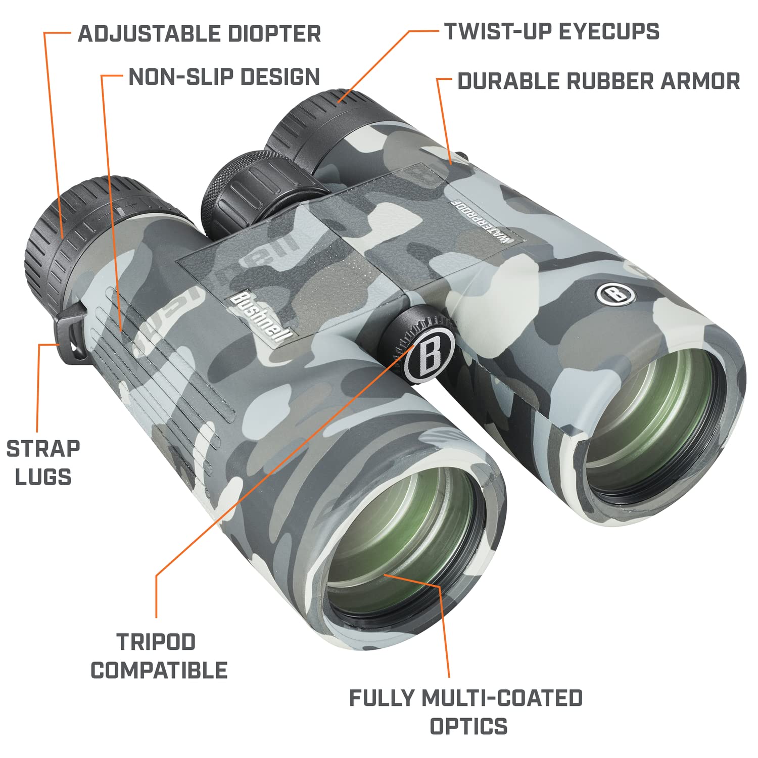 Foto 7 pulgar | Binoculares Bushnell Blackout Camo 10x42 Ipx7 A Prueba De Agua - Venta Internacional.