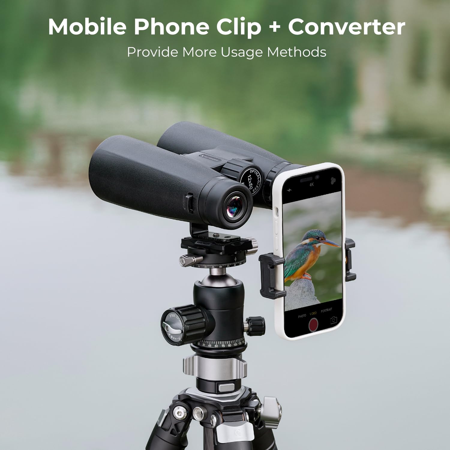 Foto 6 | Prismáticos K&f Concept, Telescopio 12x50 Con Adaptador Para Smartphone - Venta Internacional.