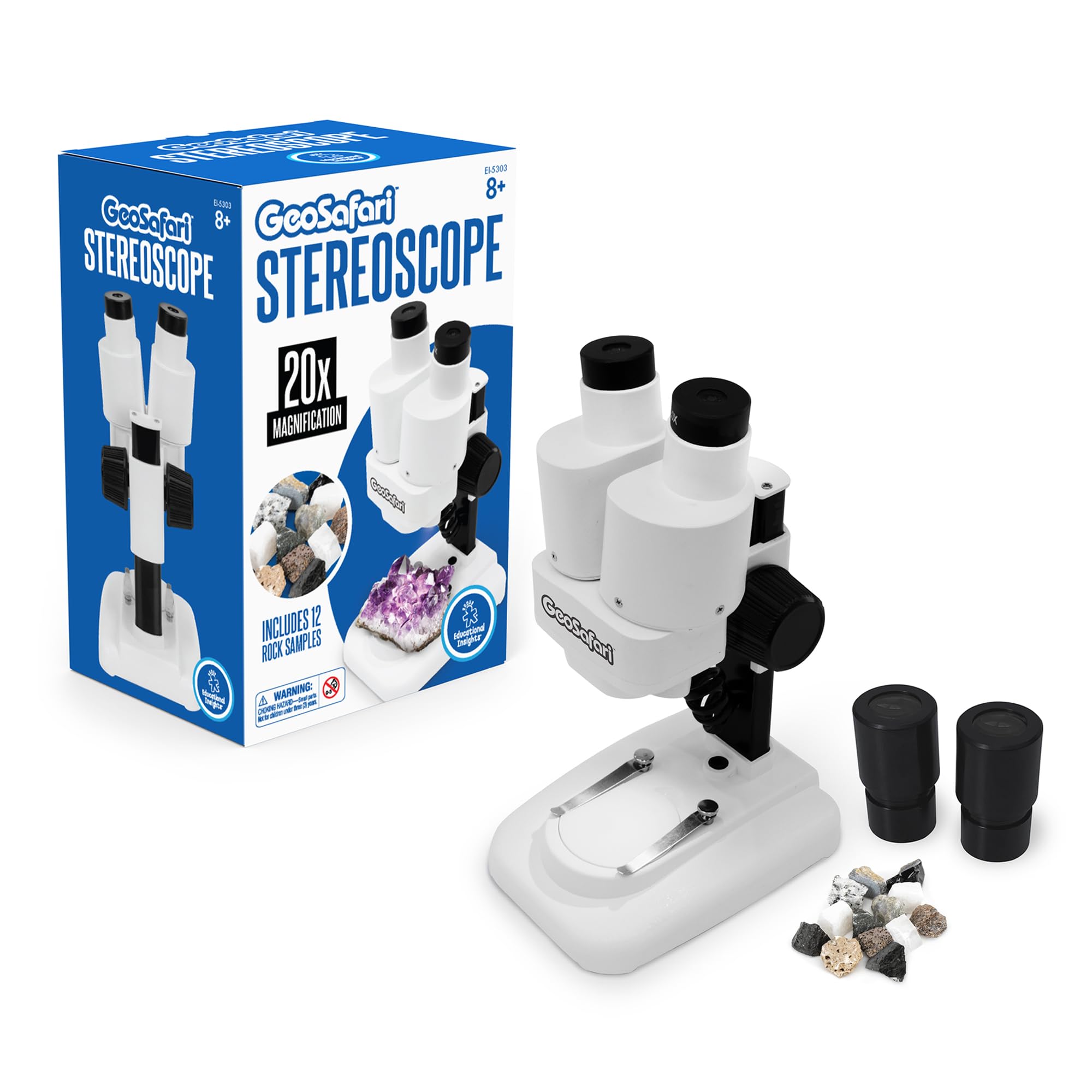 Microscopio Estereoscópico Educational Insights Geosafari Kids 8+ - Venta Internacional.