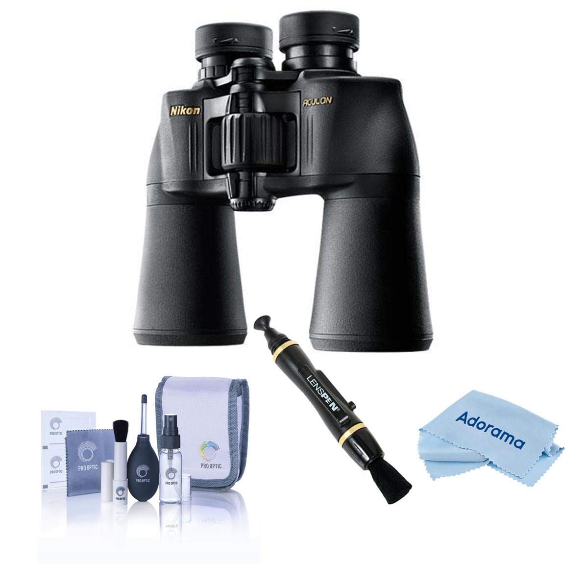 Binoculares Nikon Aculon A211 12x50 Porro Prism Con Kit De Accesorios - Venta Internacional.