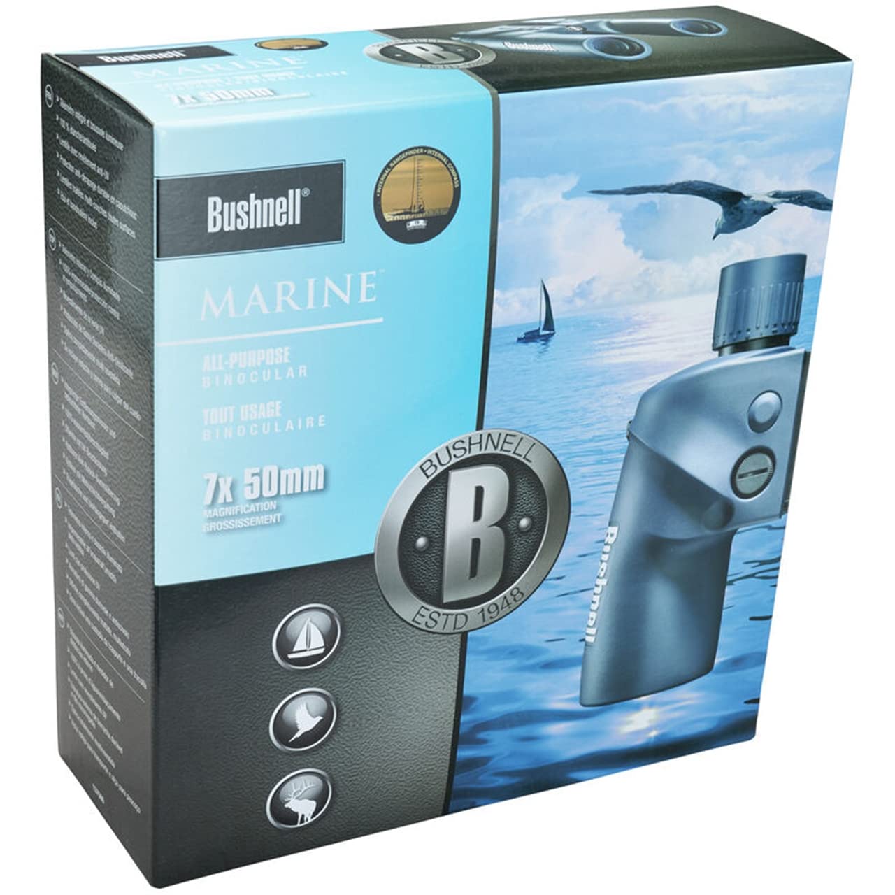 Foto 5 | Binoculares Bushnell Marine 7 X 50 A Prueba De Agua Y Niebla Con Brújula - Venta Internacional.