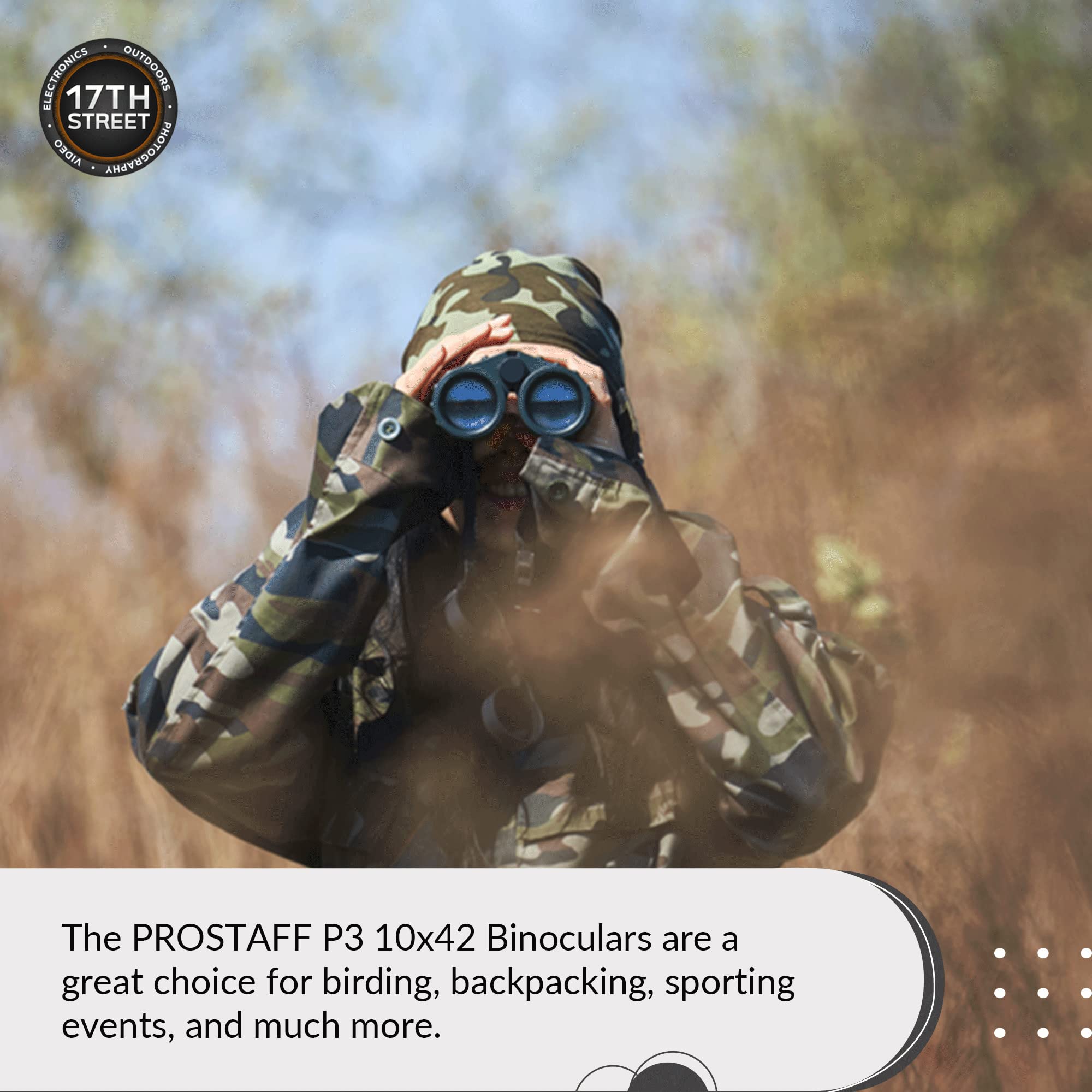 Foto 4 | Binoculares Nikon Prostaff P3 10x42 Impermeables Para Adultos - Venta Internacional.