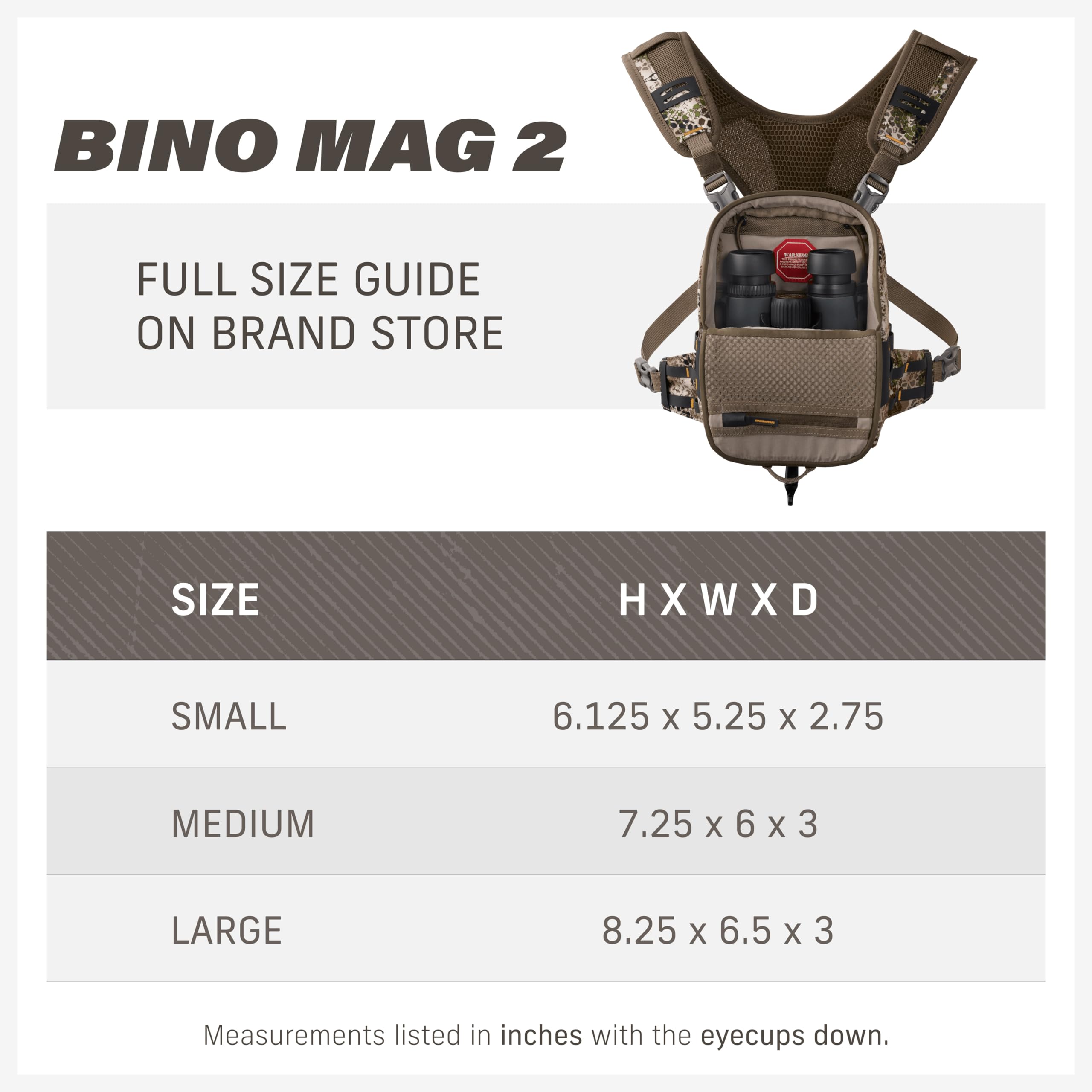 Foto 8 pulgar | Sistema De Arnés Binocular Badlands Bino Mag 2 Approach - Venta Internacional.