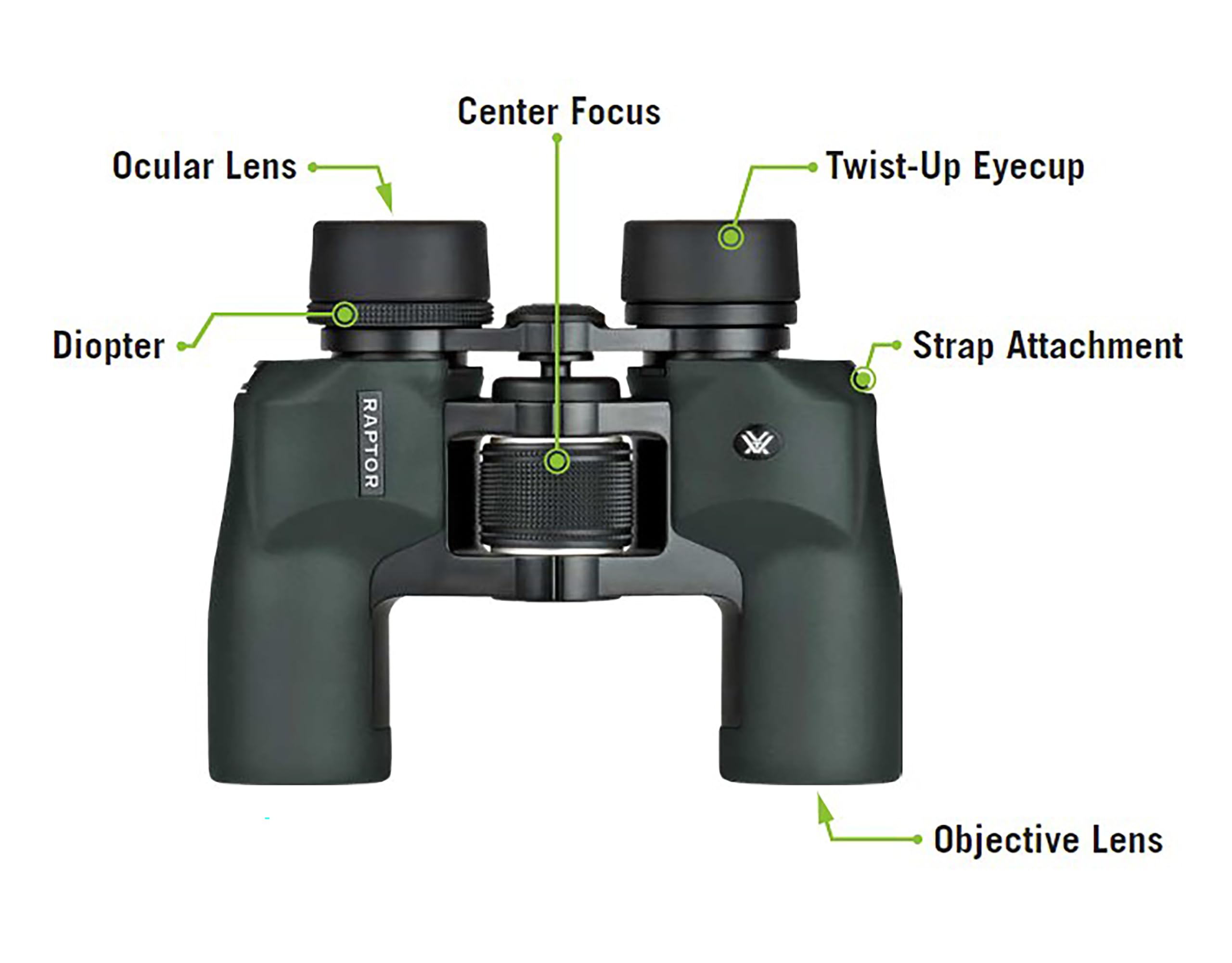 Foto 6 pulgar | Binoculares Vortex Optics Raptor Porro Prism 10x32 - Venta Internacional.