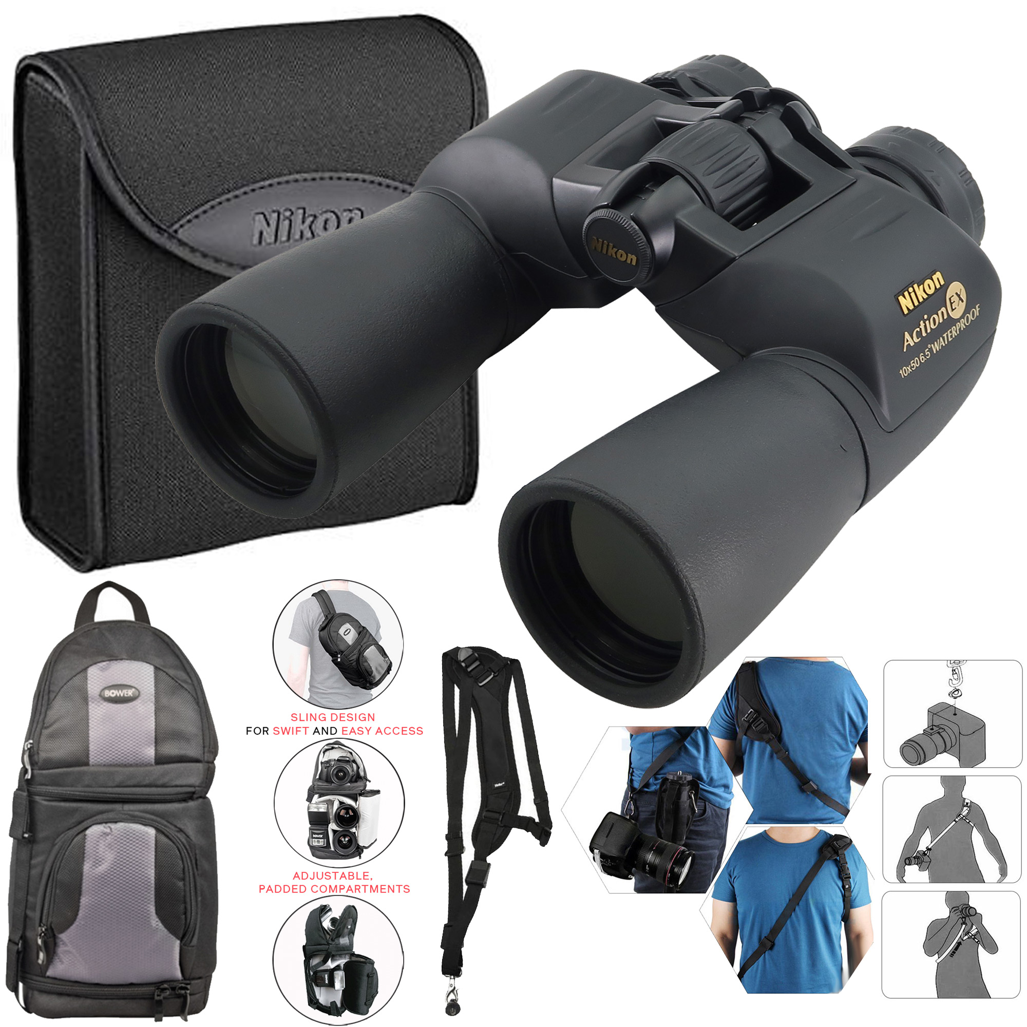 Binoculares Nikon Action Extreme Atb 10x50 Con Correa - Venta Internacional.