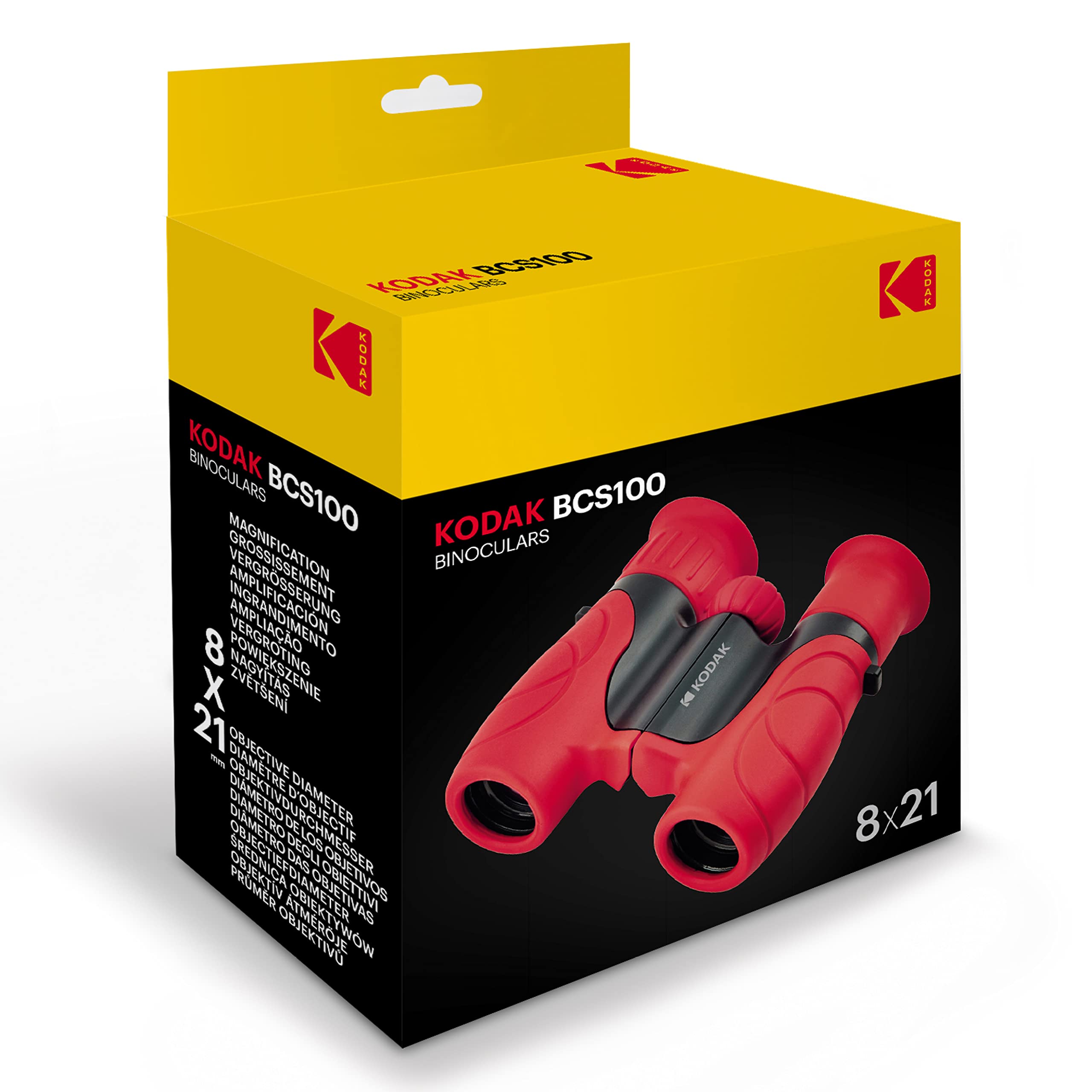 Foto 7 | Prismáticos Kodak Bcs100 Para Niños Con Aumento De 8x Y Correa, Color Rojo - Venta Internacional.