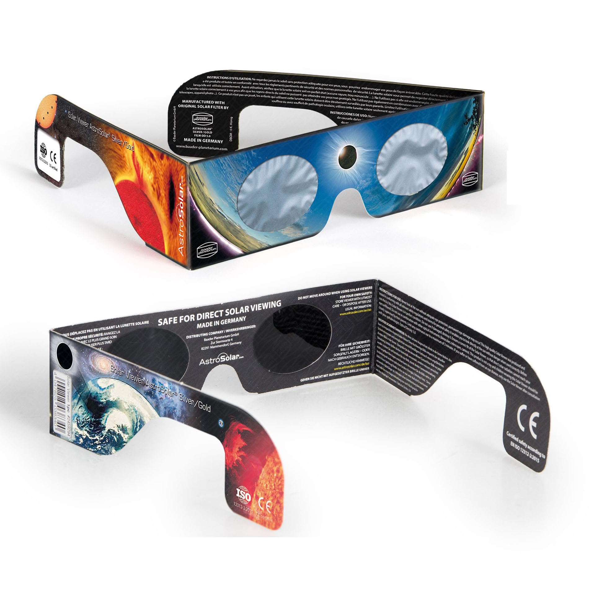 Foto 2 pulgar | Gafas De Eclipse Solar Viewer Baader Astrosolar Plateadas Y Doradas X5 - Venta Internacional.