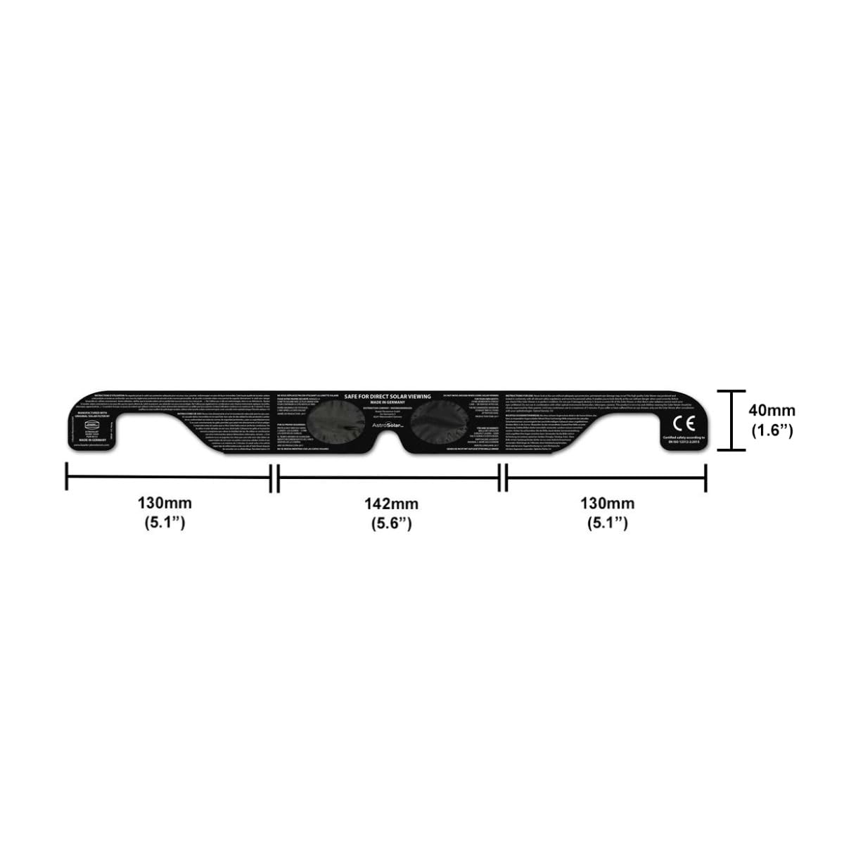 Foto 4 pulgar | Gafas De Eclipse Solar Viewer Baader Astrosolar Plateadas Y Doradas X5 - Venta Internacional.