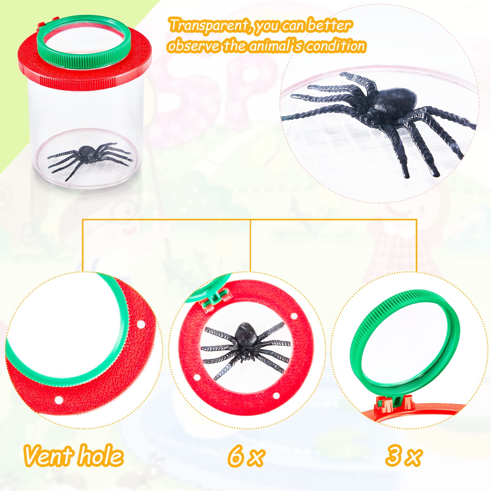 Foto 3 | Kit Bug Catcher Skylety, 4 Unidades, Con Visor De Insectos Y Lupa - Venta Internacional.