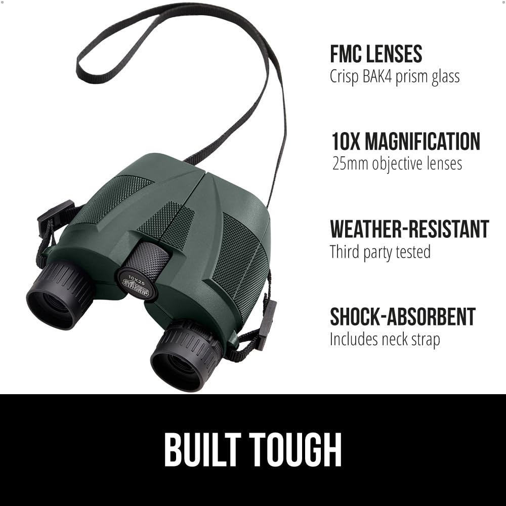 Foto 2 | Binoculares Gorilla Grip 10x25 Compact Para Adultos Con Correa - Venta Internacional.