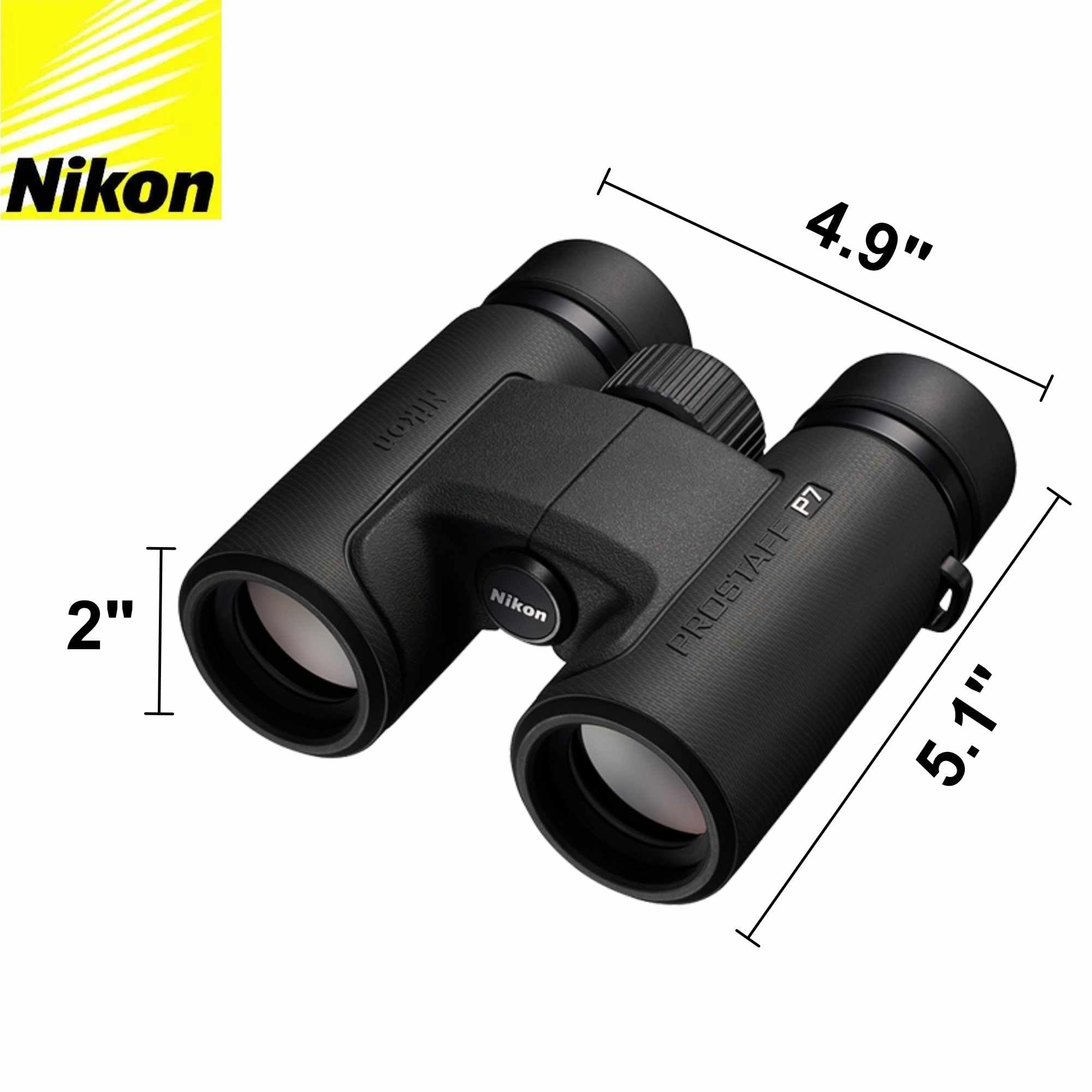 Foto 3 pulgar | Binoculares Nikon Prostaff P7 10x30 Negros Con Lente, Bolígrafo Y Tela - Venta Internacional.