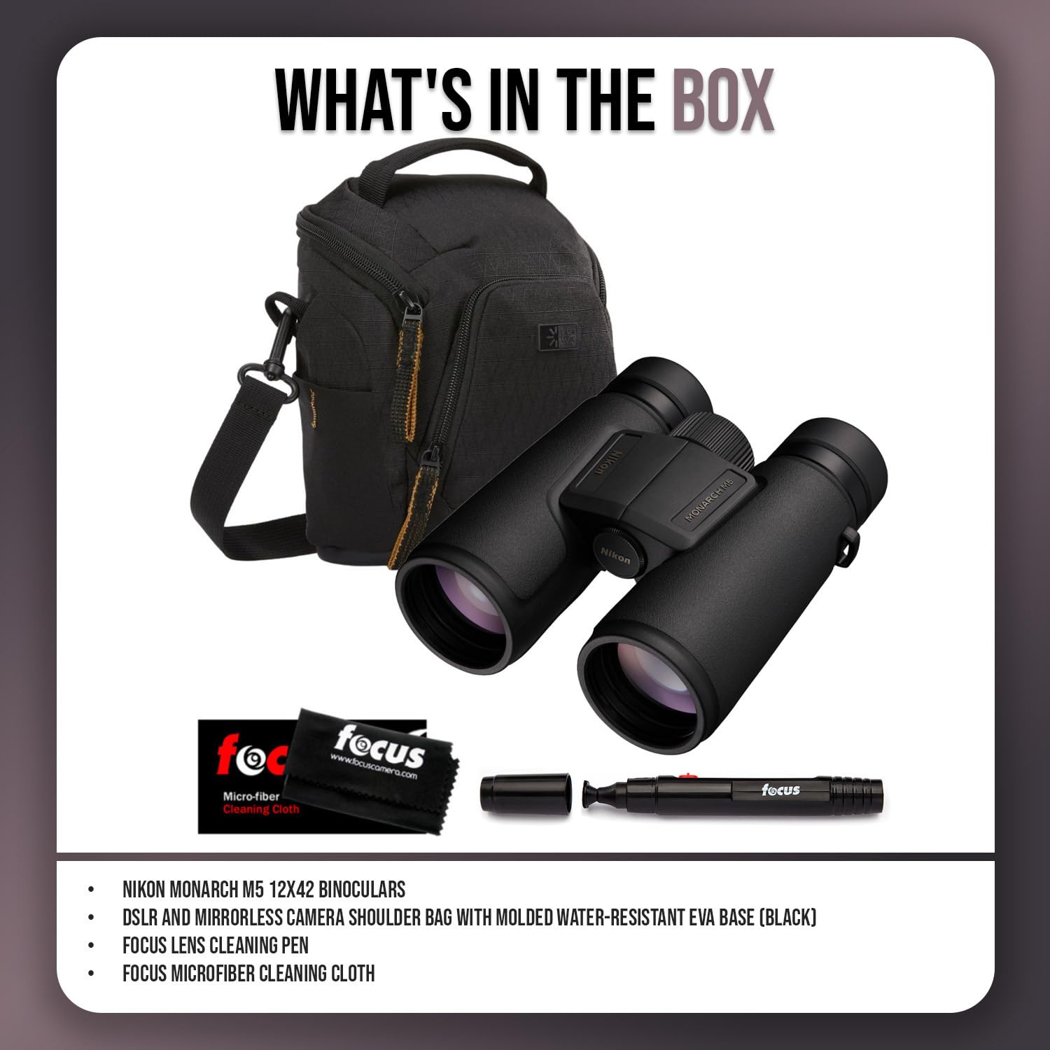 Foto 8 pulgar | Binoculares Nikon Monarch M5 12x42 Con Bolsa Y Kit De Limpieza - Venta Internacional.
