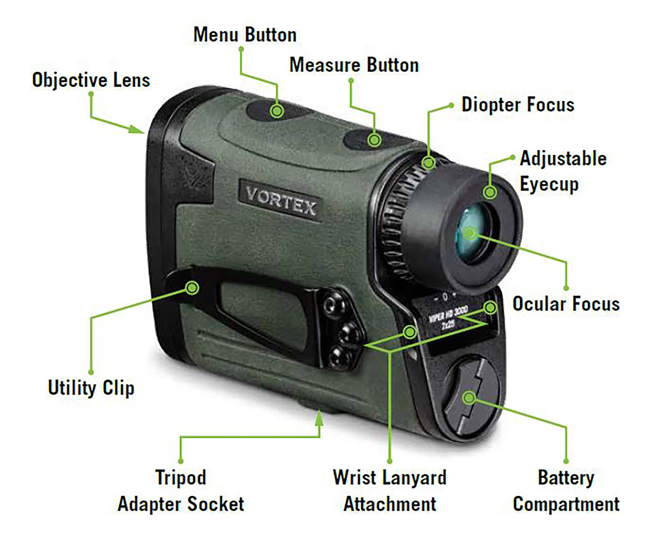 Foto 7 pulgar | Telémetro Láser Vortex Optics Viper Hd 3000 7x Magnificat - Venta Internacional.