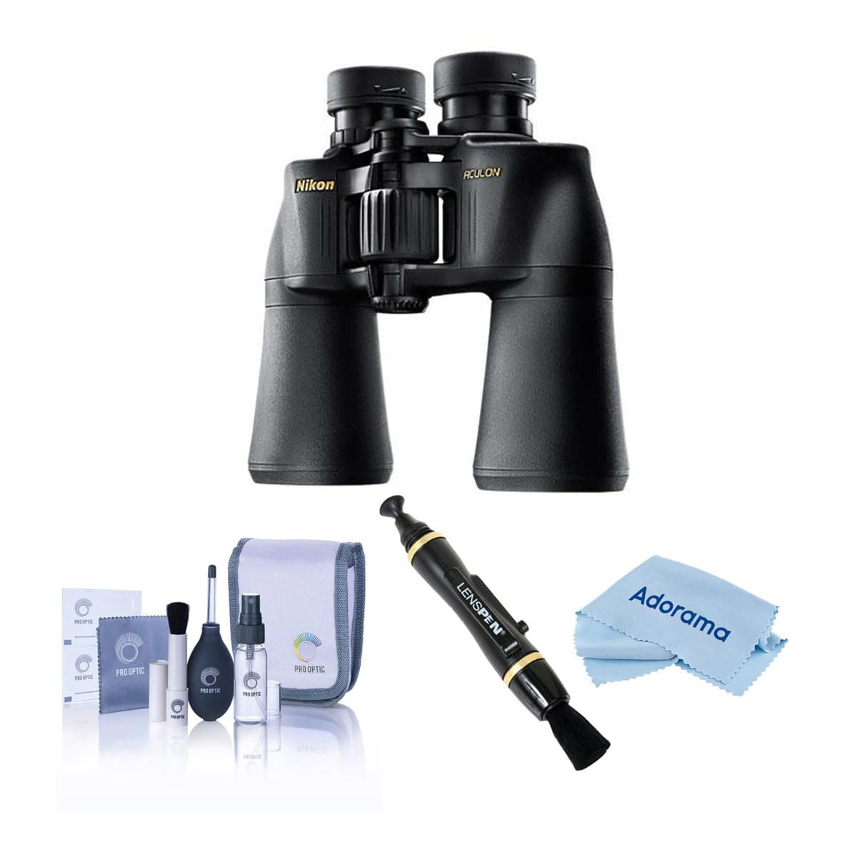 Binoculares Nikon Aculon A211 7x50 Porro Prism Con Kit De Accesorios - Venta Internacional.