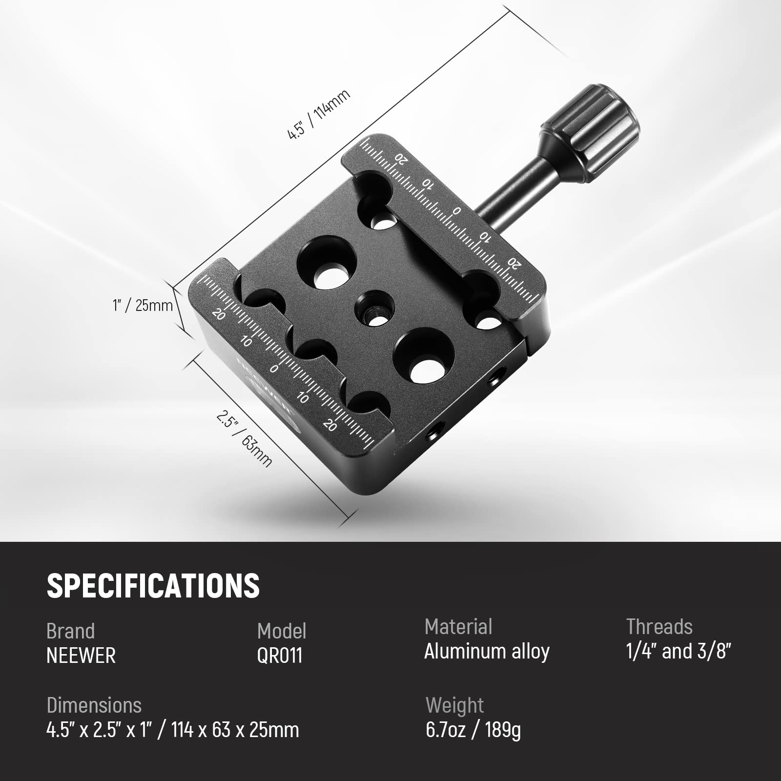 Foto 7 | Adaptador De Trípode Para Montaje Telescópico, Base, Abrazadera Neewer Qr011 - Venta Internacional.