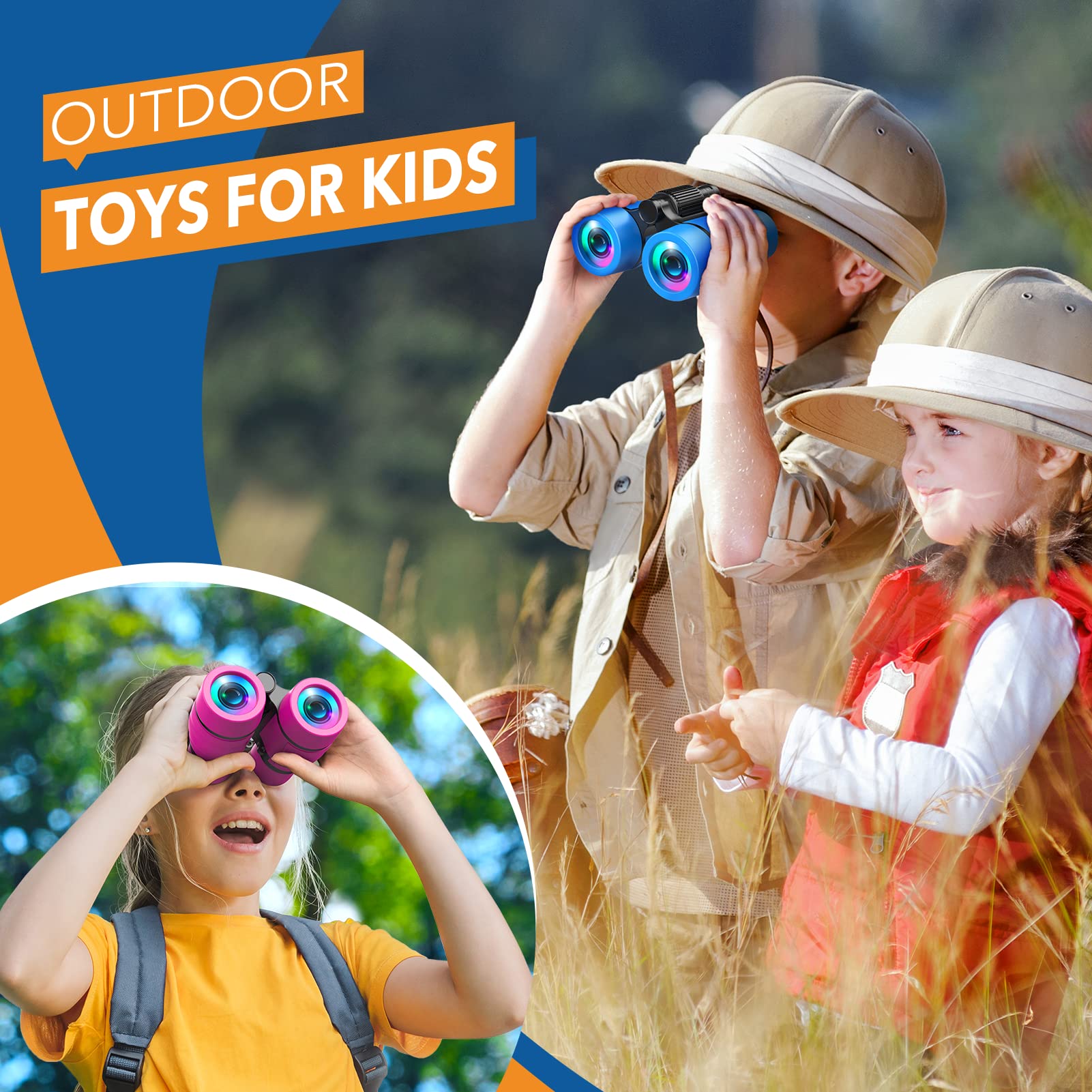 Foto 4 pulgar | Binoculares ¡vamos! Para Niños De 4 A 7 Años Con Manual De Observación De Aves - Venta Internacional.