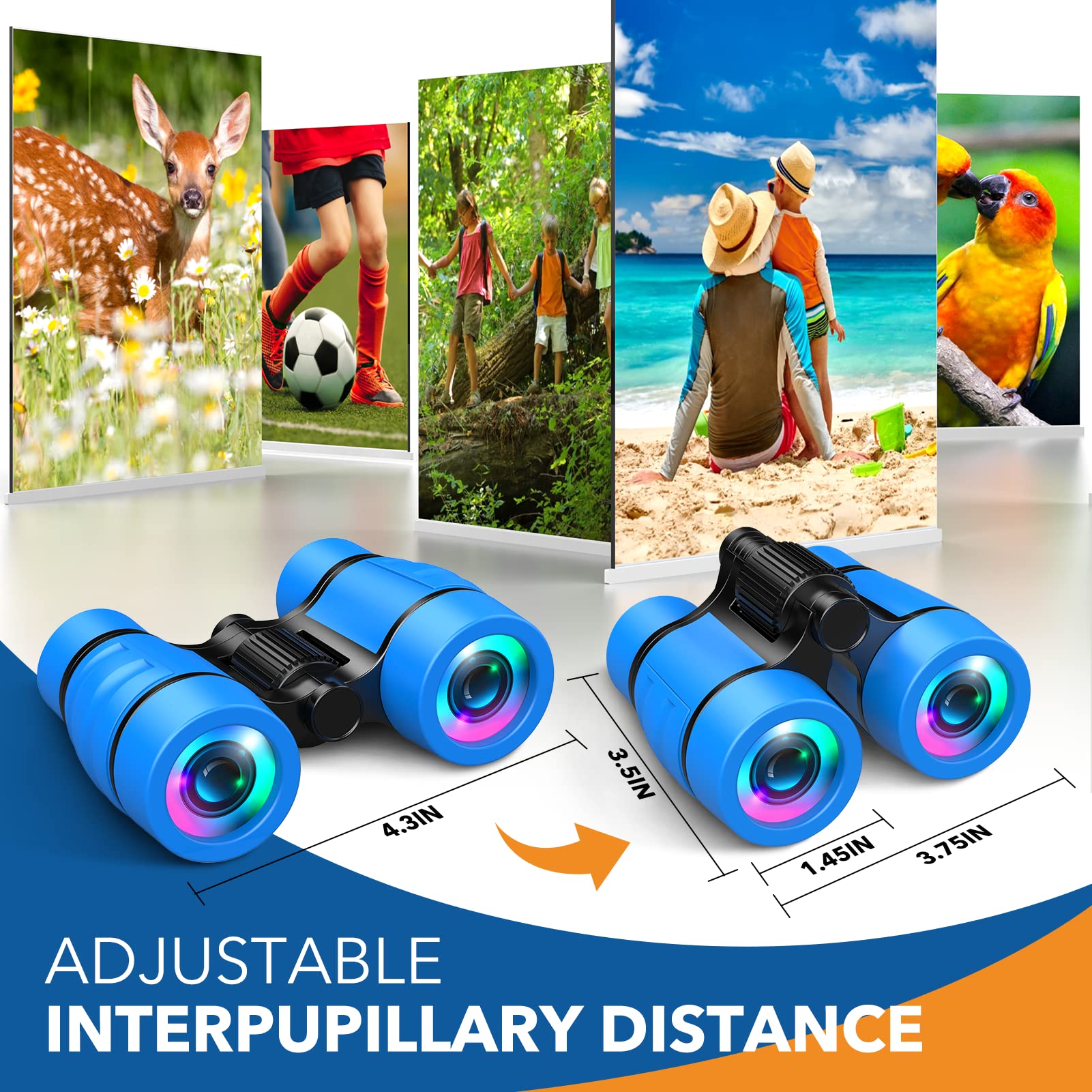 Foto 7 pulgar | Binoculares ¡vamos! Para Niños De 4 A 7 Años Con Manual De Observación De Aves - Venta Internacional.