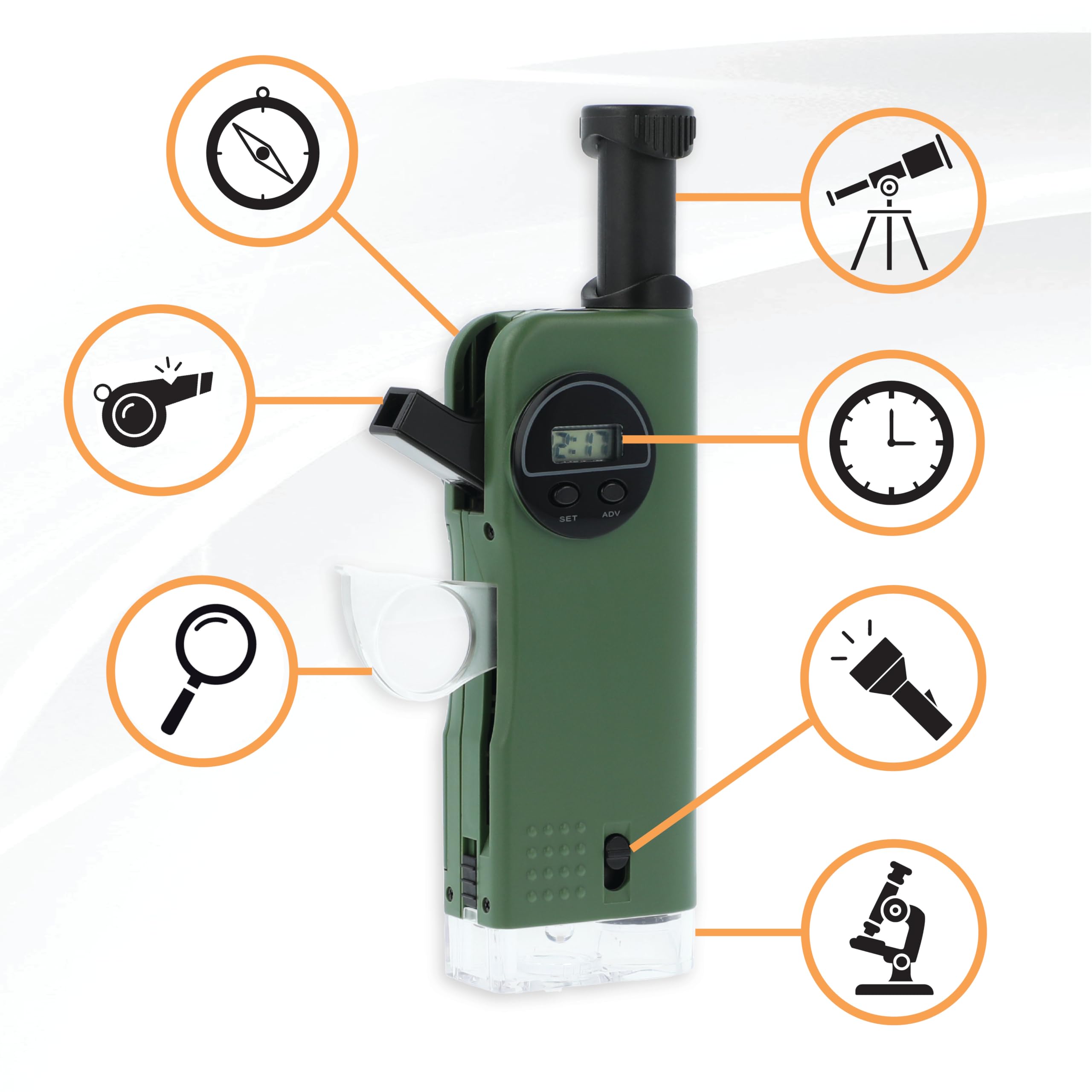 Foto 6 pulgar | Herramienta De Bolsillo Carson X-scope Kids 7 Function Con Microscopio De 30x - Venta Internacional.