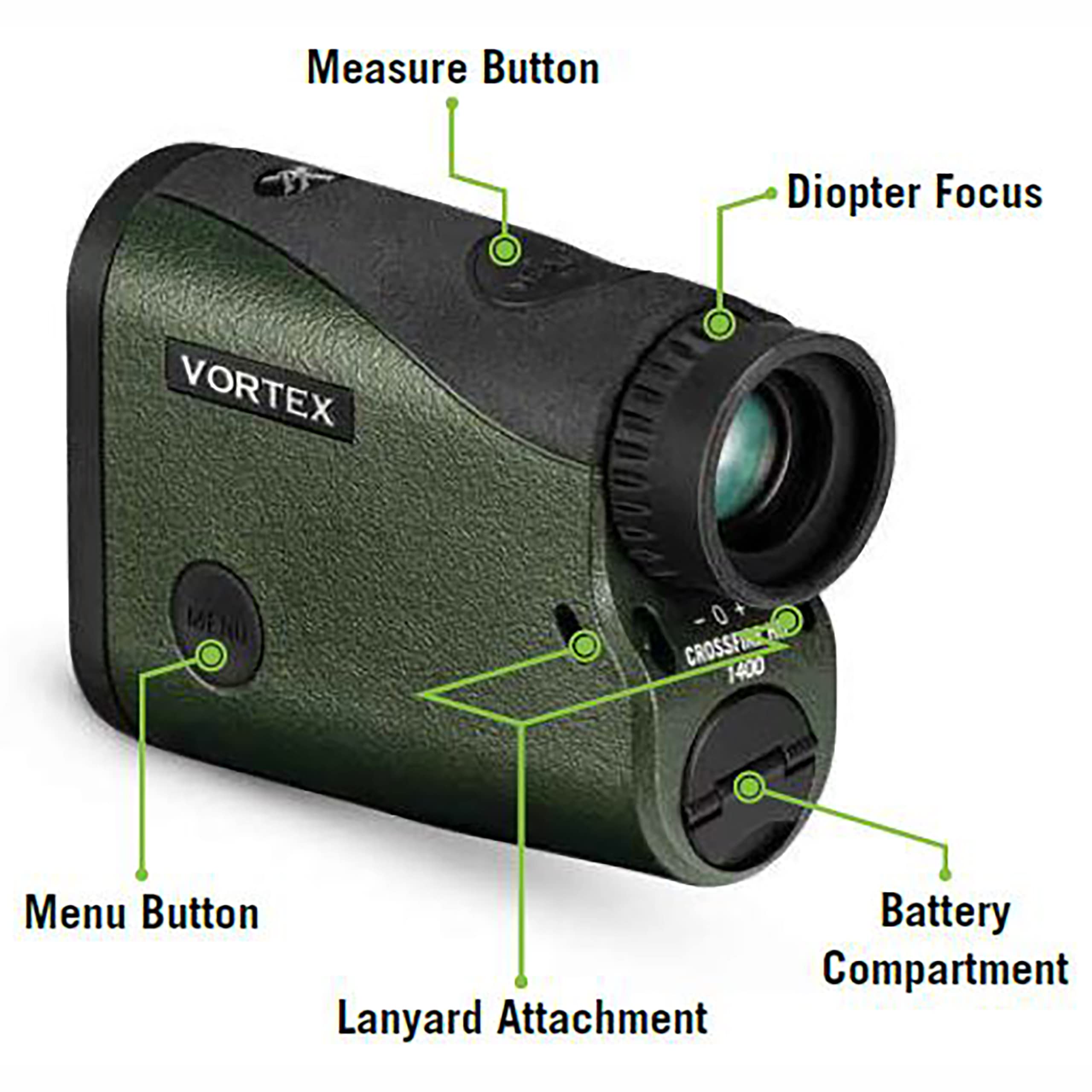 Foto 7 pulgar | Telémetro Láser Vortex Optics Crossfire Hd 1400 400 M - Venta Internacional.