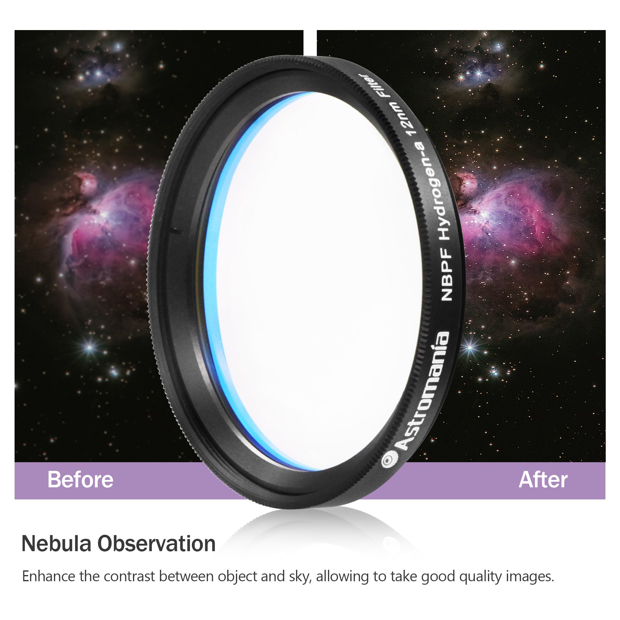 Foto 4 | Filtro Astromania Nbpf De Banda Estrecha Hidrógeno-a 12 Nm H-alfa - Venta Internacional.