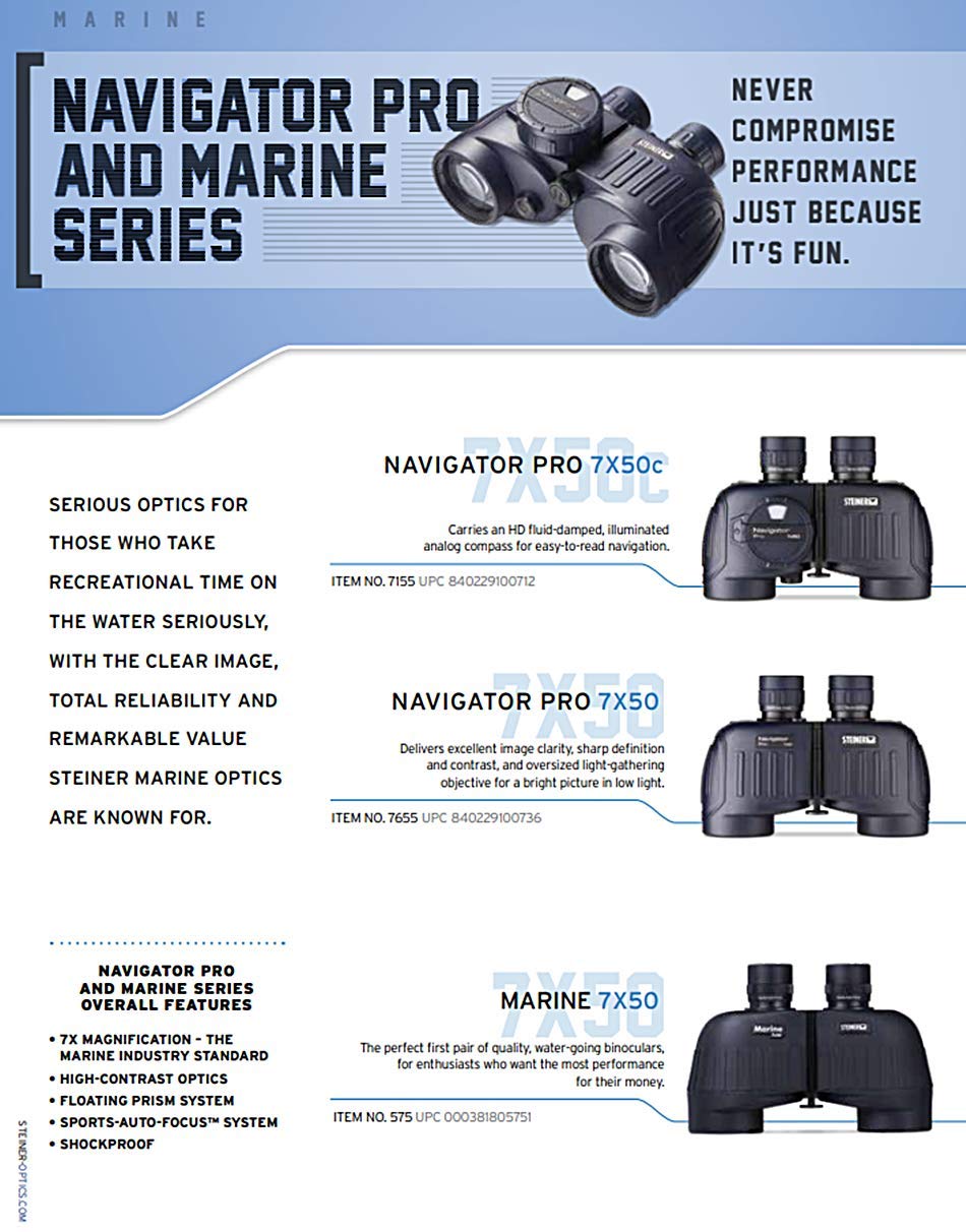 Foto 7 pulgar | Binoculares Steiner Navigator Pro 7x50 Con Brújula - Venta Internacional.