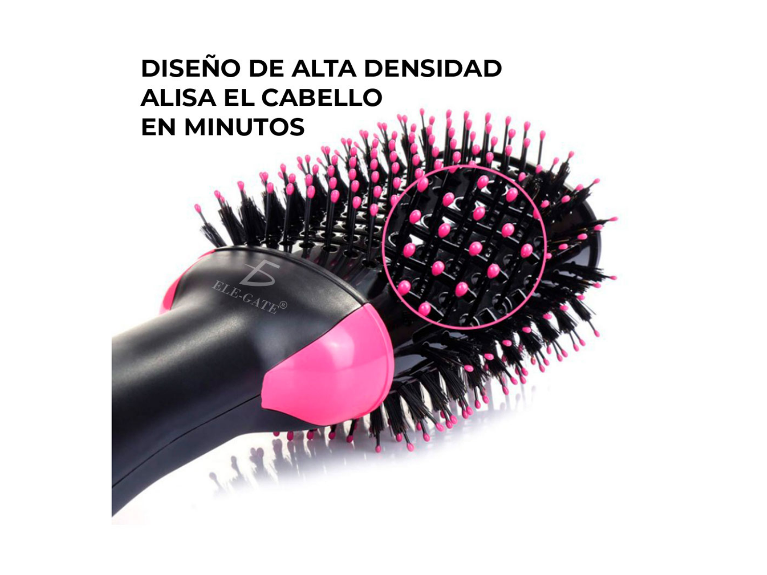Foto 3 pulgar | Cepillo Secador Eléctrico Ele-gate para Cabello Alisador Rizador 3 en 1