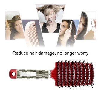 Foto 2 | Venta Internacional-Cepillo De Pelo De 2 Piezas Con Cerdas De Nailon Rojo