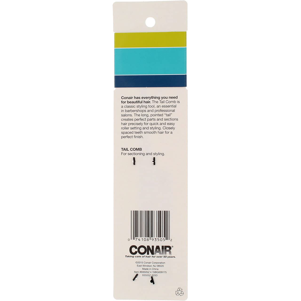 Foto 4 pulgar | Peine Conair Negro para Cabello-Venta Internacional