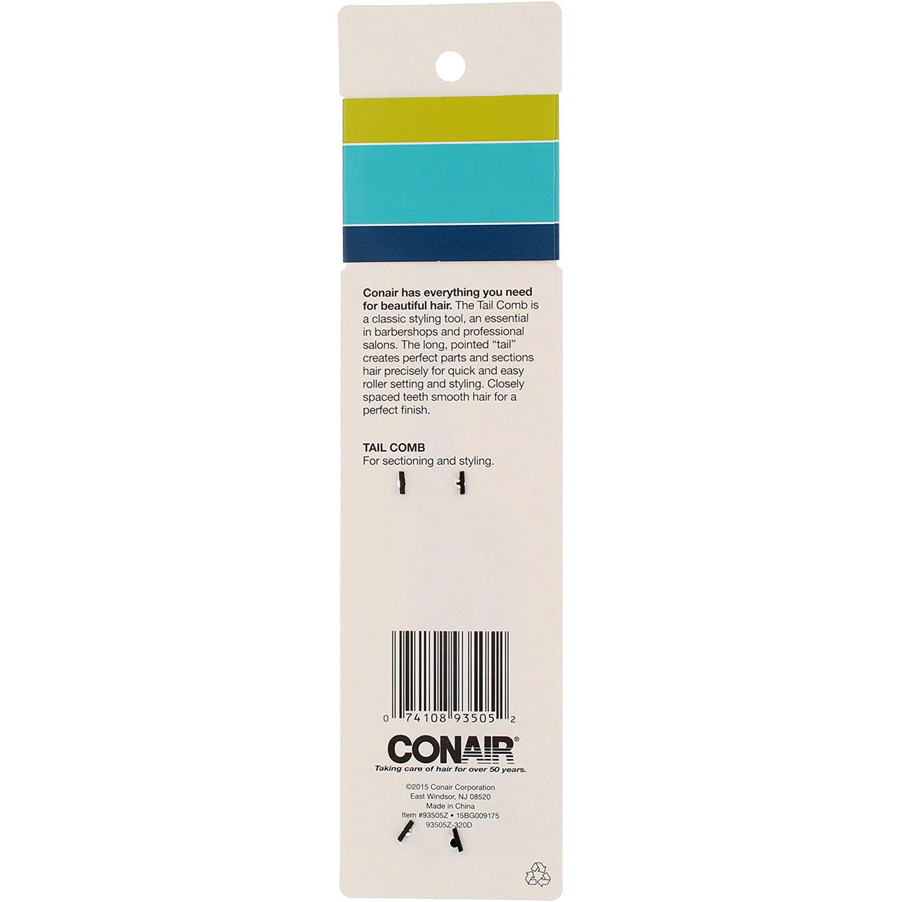 Foto 6 pulgar | Peine Conair Negro para Cabello-Venta Internacional