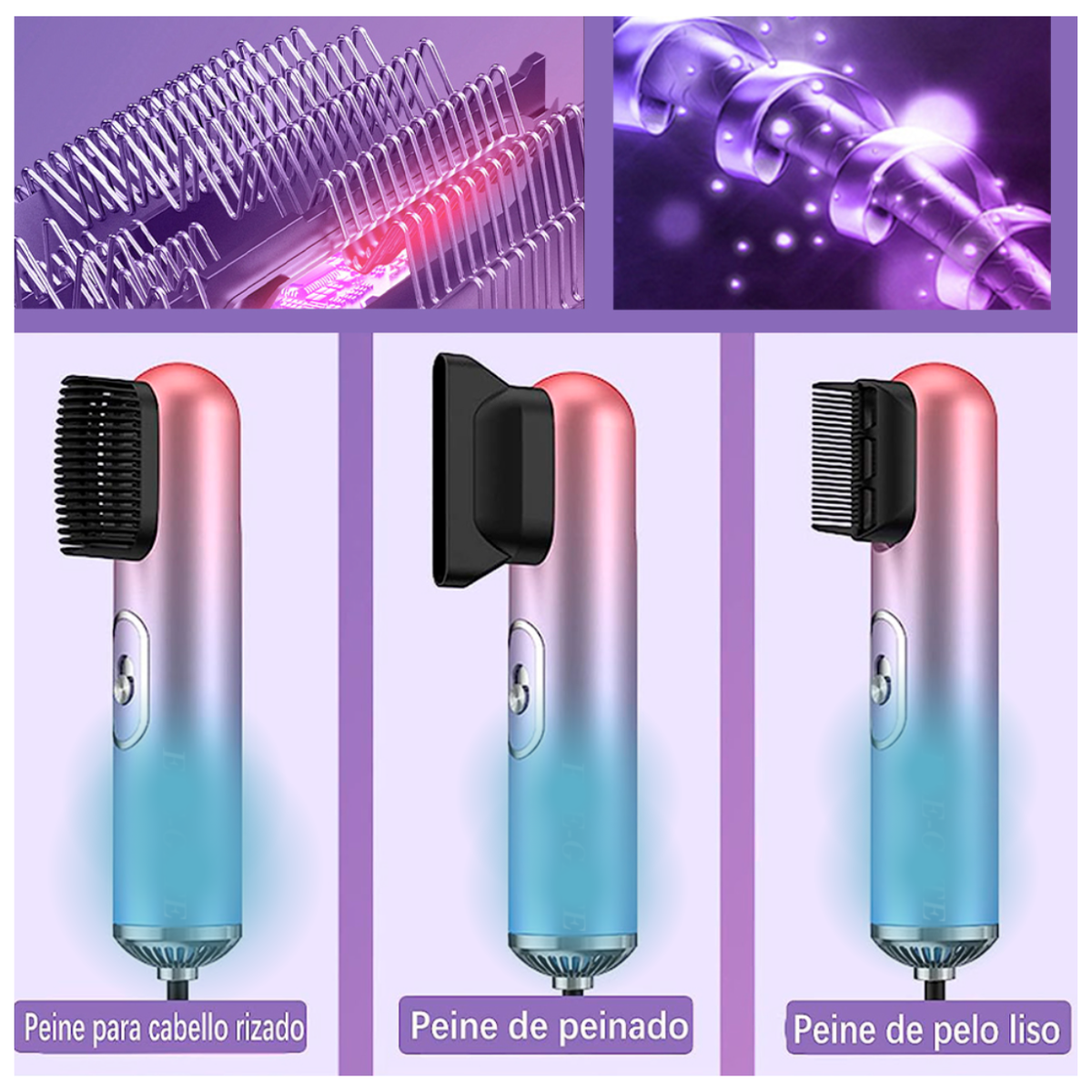 Foto 5 pulgar | Secador de Pelo Profesional Elegate 3 En 1 Con Tecnología De Iones Negativos