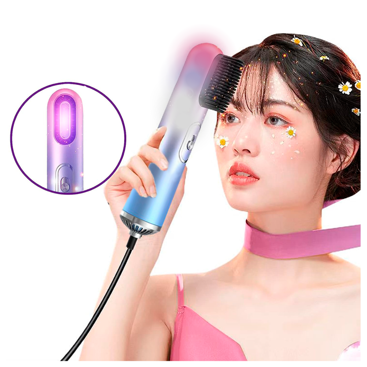 Foto 8 | Secador de Pelo Profesional Elegate 3 En 1 Con Tecnología De Iones Negativos