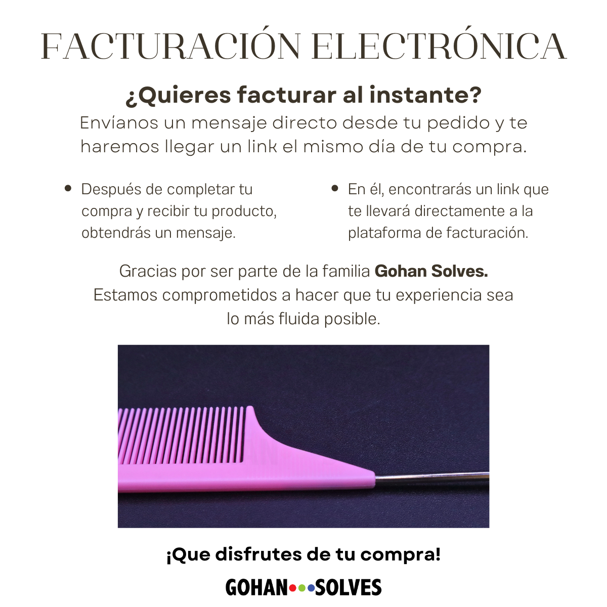 Foto 7 | Peine Rosa para Cabello