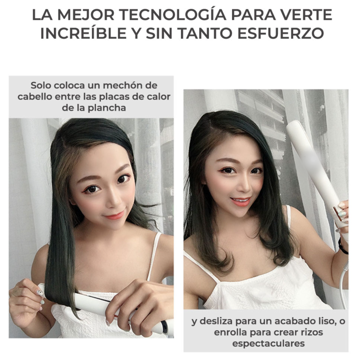 Foto 8 pulgar | Plancha Para Cabello 2 En 1 Alisadora Y Rizadora