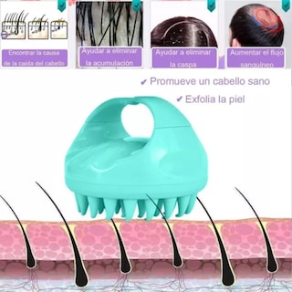 Foto 5 | Trio Cepillo Silicona Masajeador Cuero Cabelludo Limpieza Cabello
