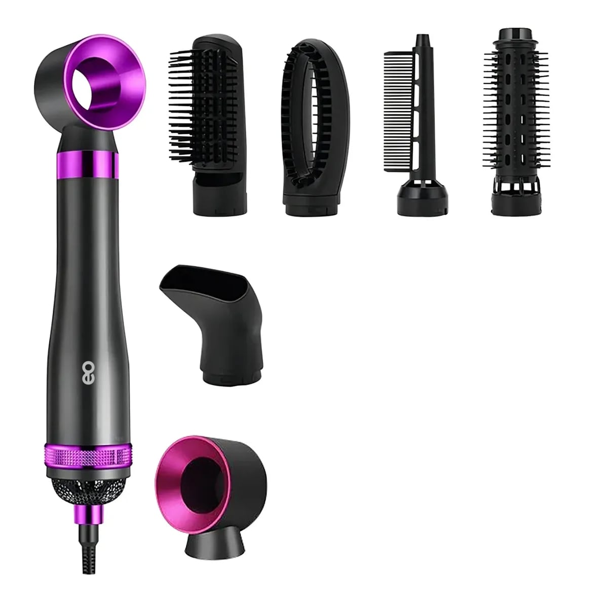 Cepillo Secador De Pelo Potencia Nominal 1000 W 6en 1 Eo Safe Imports Esi-19267 Multicolor $959