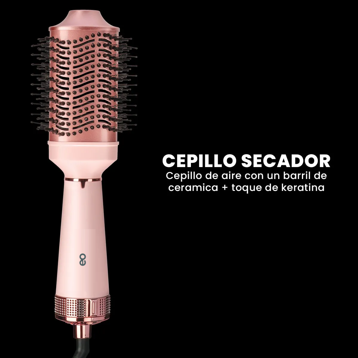 Foto 5 pulgar | Cepillo Eléctrico Cabello Secador Voluminizador Eo Safe Imports Esi-19266 Rosa