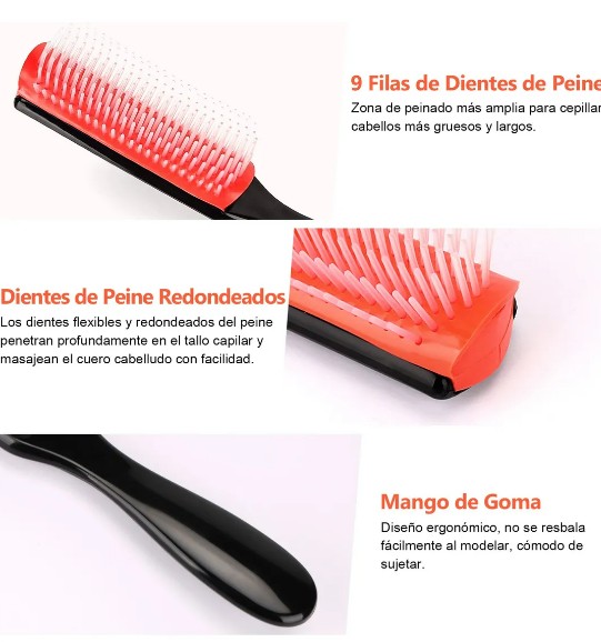 Foto 4 pulgar | Xtellar Set Lujo De Cepillos Y Peines - Kit De Cuidado Capilar Para Cabello Rizado