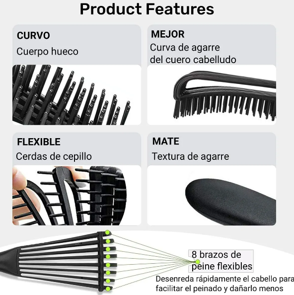 Foto 5 pulgar | Peines para el Cabello Xtellar 6 Piezas