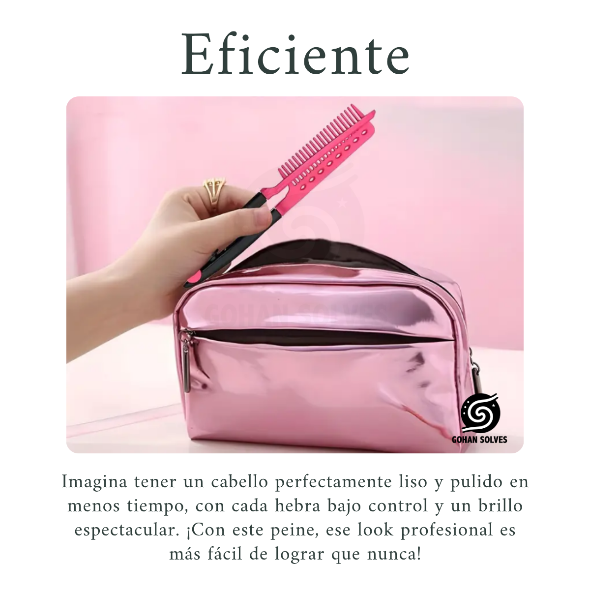 Foto 8 pulgar | Peine Alaciado Para Planchar Cabello Tenaza Estilista Alaciado Efecto Salon De Belleza  Barberia