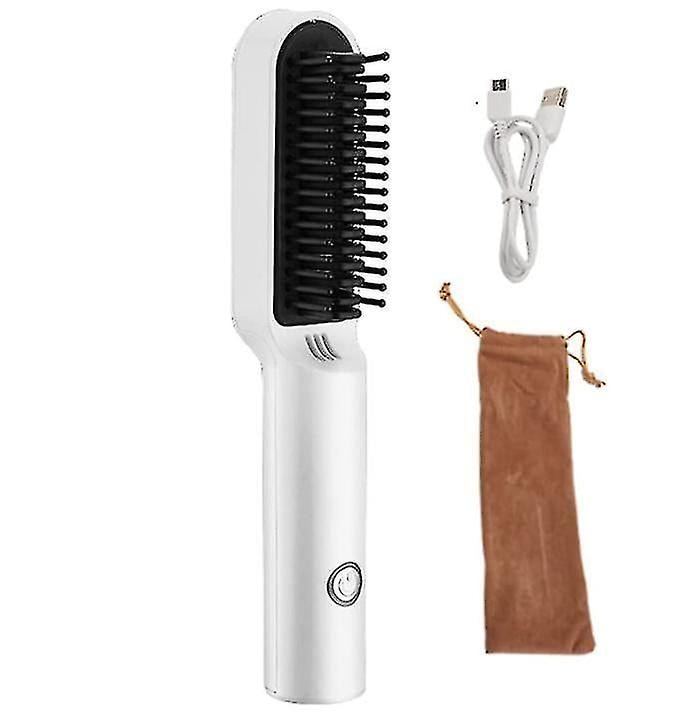 Cepillo Alisador De Pelo  Rizador  2 En 1  Huoguo  Blanco - Venta Internacional. $702