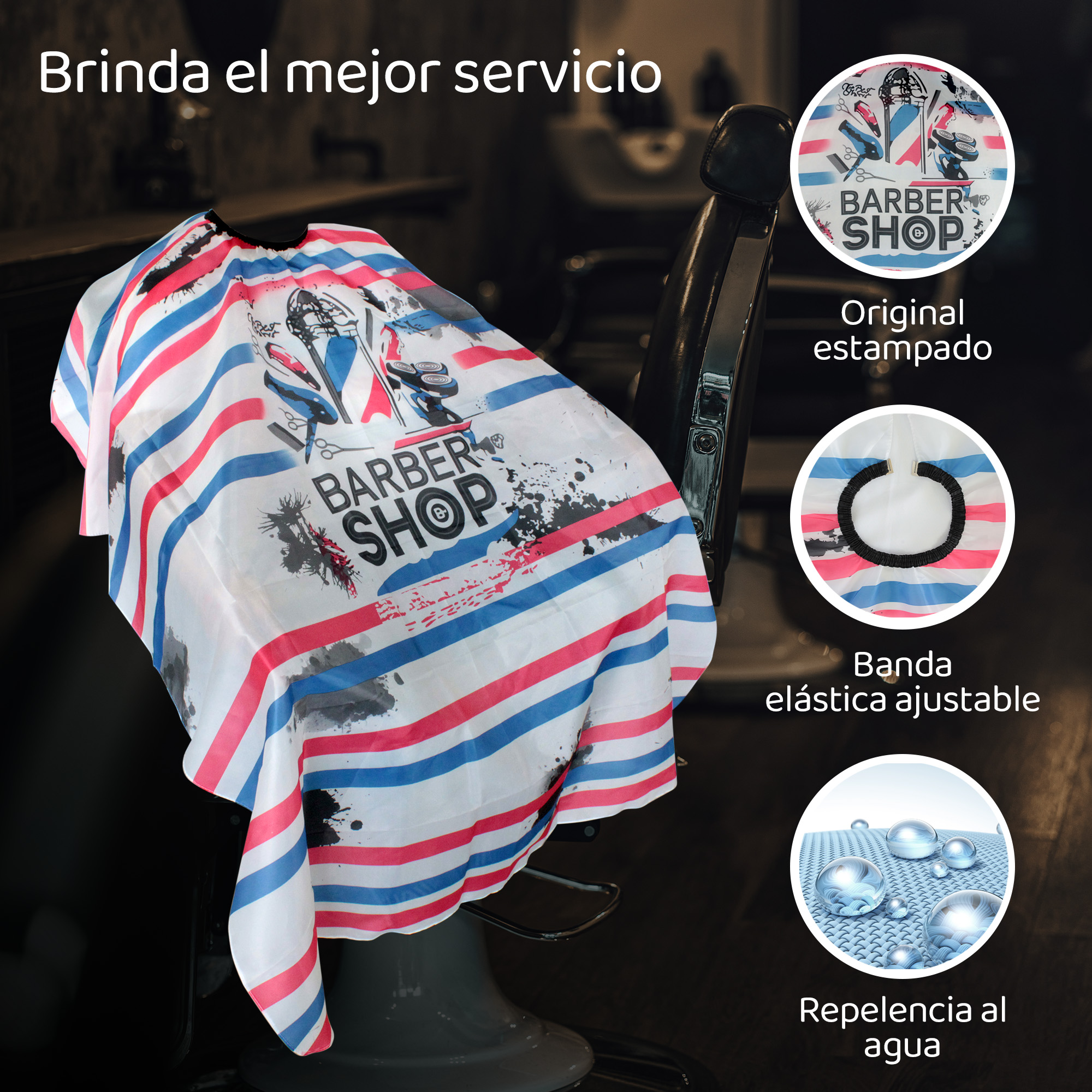 Foto 4 pulgar | Capa Protectora De Barberia / 4 Piezas