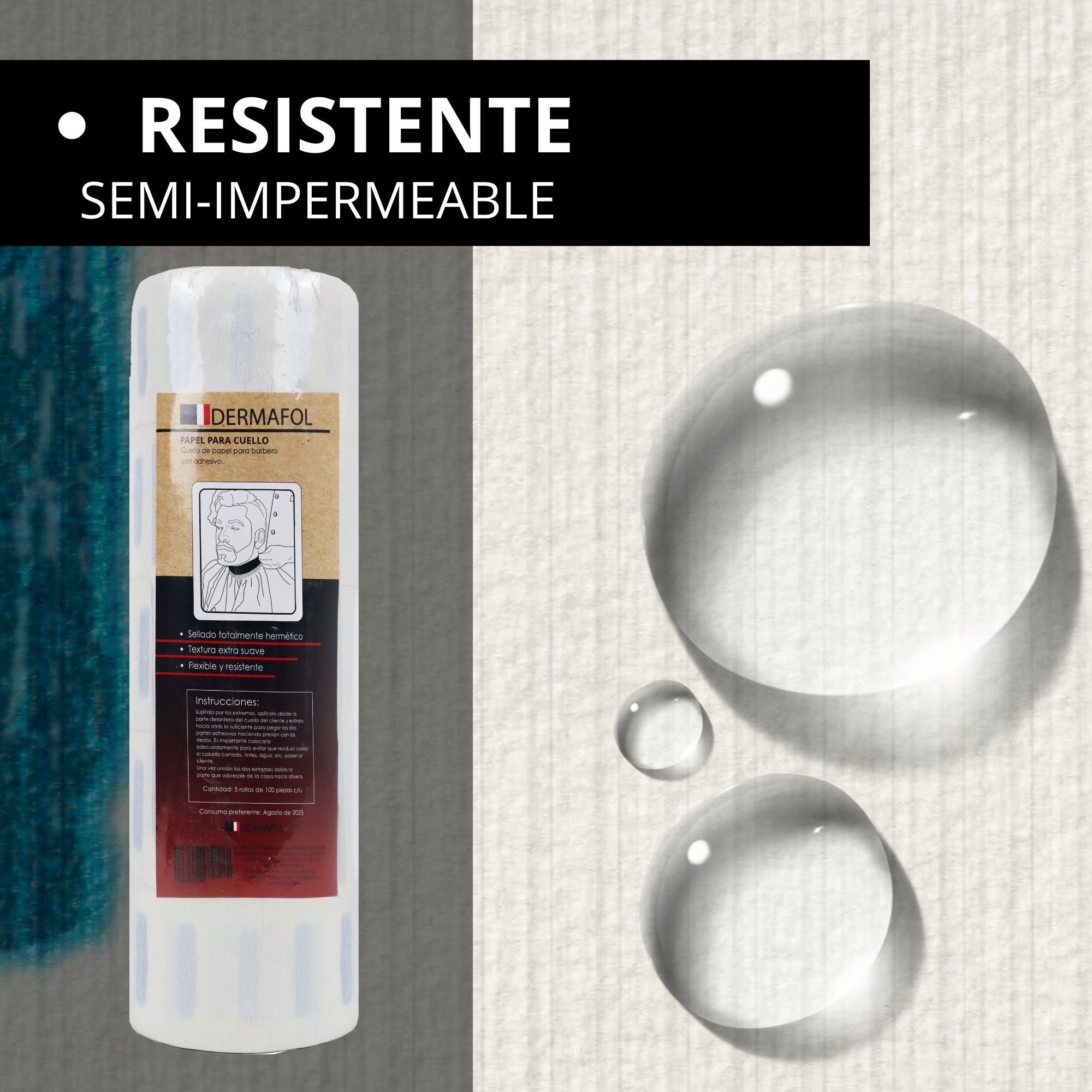 Foto 4 pulgar | Tiras para Capa de Peluquería EcomLab Blancas 500 Tiras