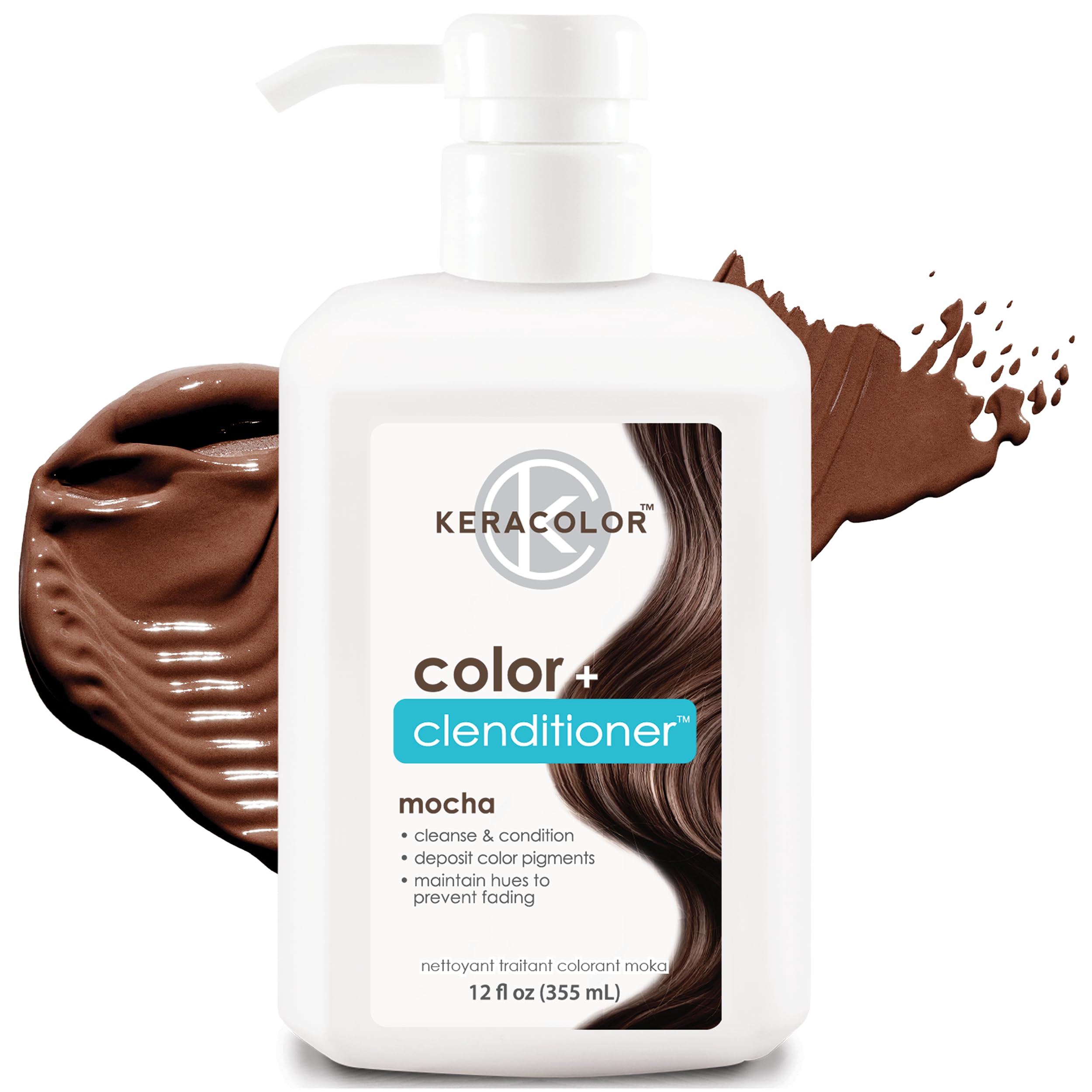 Foto 2 pulgar | Tinte Para El Cabello Keracolor Clenditioner Mocha Semi Permanent 355 Ml - Venta Internacional.